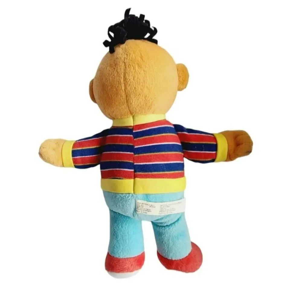 Sesame Street Ernie Plush Stuffed Animal‎ Toy Striped Sweater 10 Inch